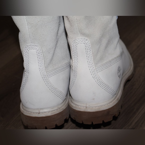 Timberland Women’s Size 7 light blue WP Fleece Fold Down Nubuck Boots AJ-327 - Picture 8 of 10